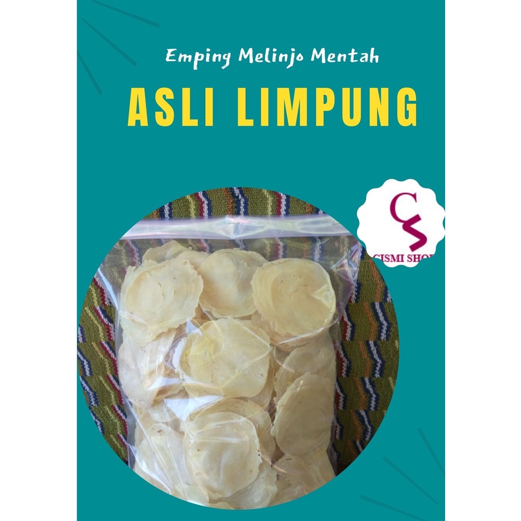 

Emping Melinjo Mentah Original Asli Limpung kemasan 1 kg
