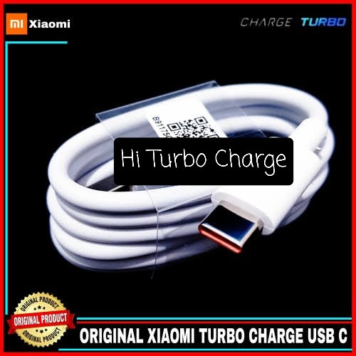 Cable Charger HI Turbo Charge Support 18W-27W-33W Xiaomi Mi 10T/Mi10T-PRO/Mi10/Mi 11/Mi11-Lite/Mi11-Ultra ( Cable Fast Charging 3.0 ) MDY-10-EF/EL ORISINIL ASLI 100%/ KABEL DATA USB TYPE C = 5V-9V - 2.4A/3.0A/6.A AMPERE Cassan-Casan HP ORi-ORIGINAL Max R