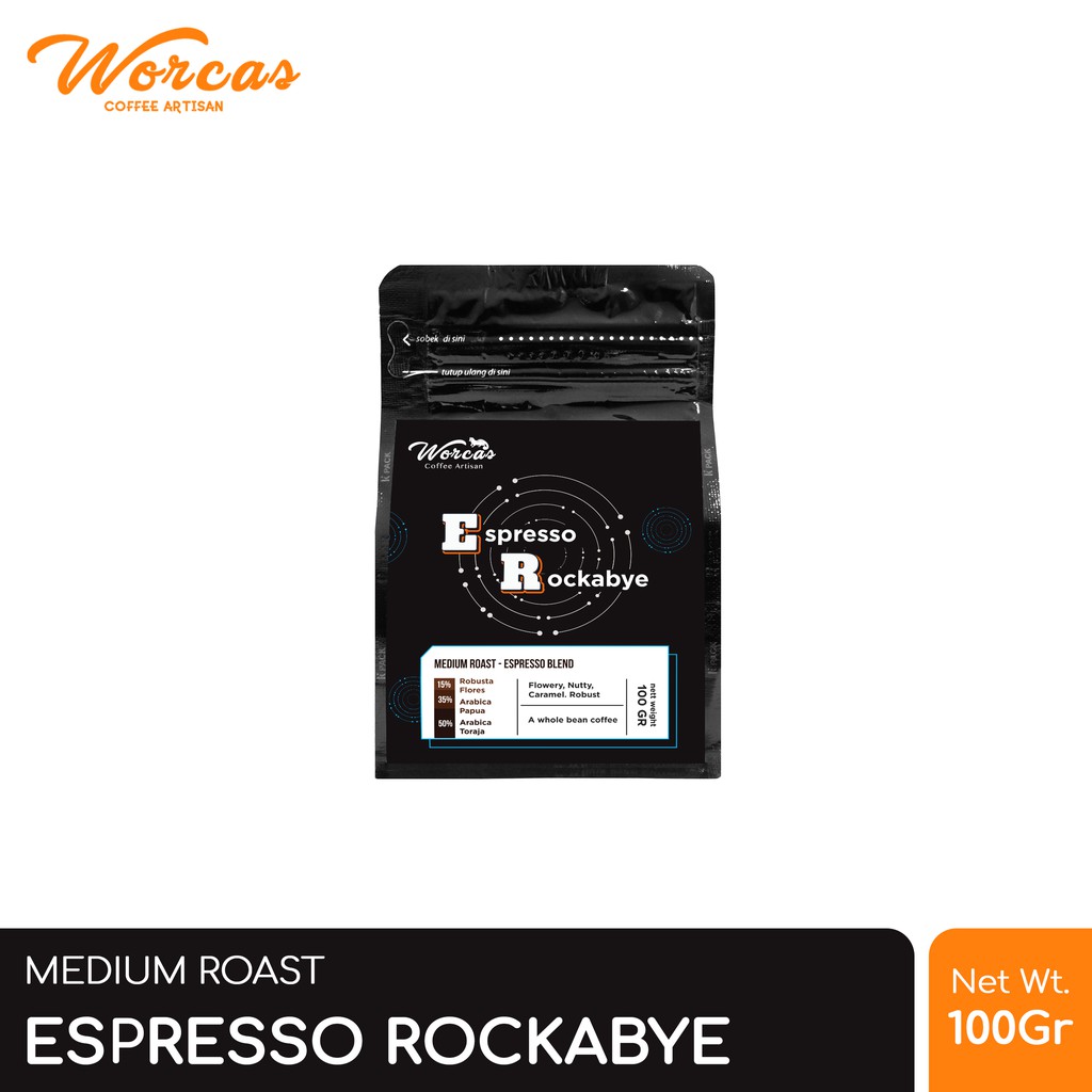 

WORCAS Rockabye Espresso Blend 100 Gram | Medium Roast
