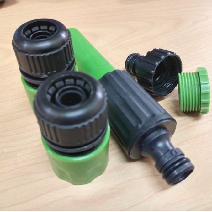 SEMPROTAN AIR GREEN GARDEN 1/2 + SAMBUNGAN SELANG/Semprotan Air/Hose Nozzle/Spray Nozzle Green