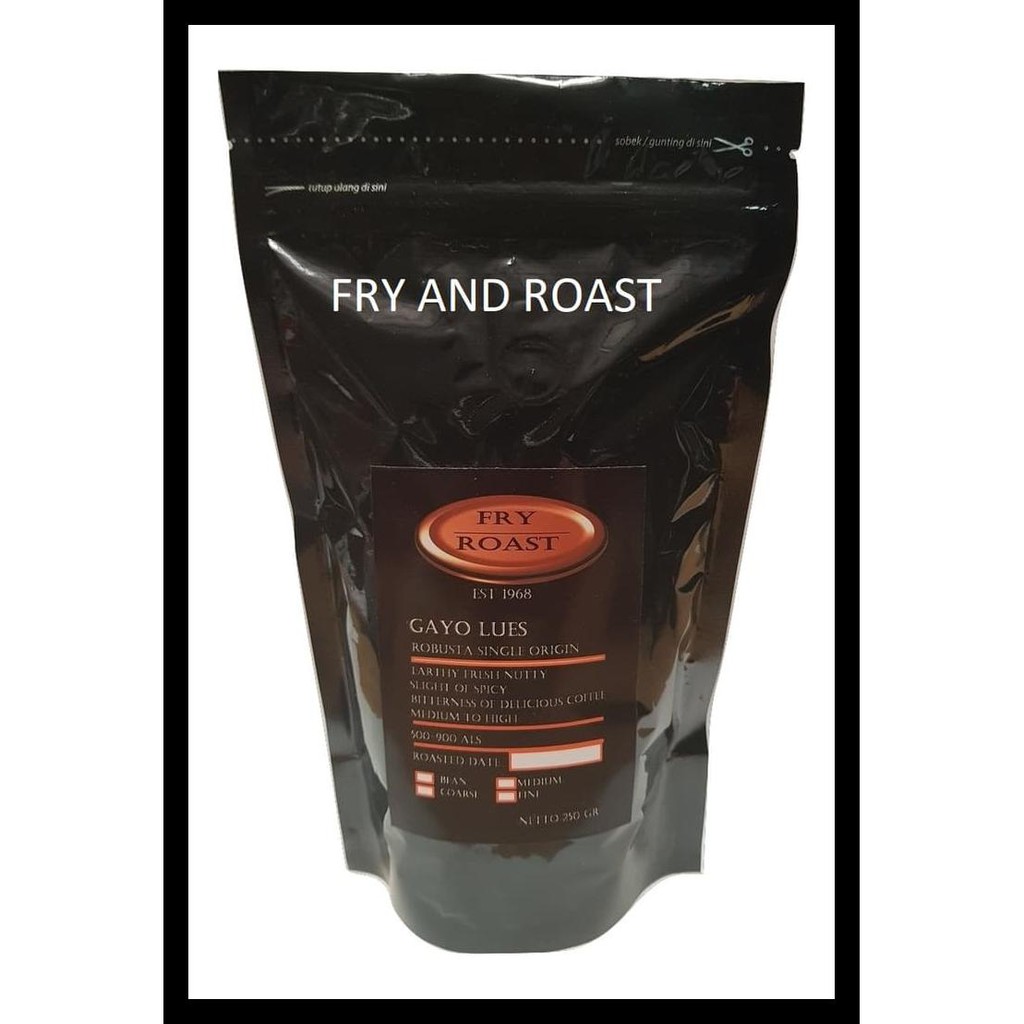 

Kopi Robusta Aceh Gayo 250 Gram (Biji/Bubuk) - Biji Berkualitas