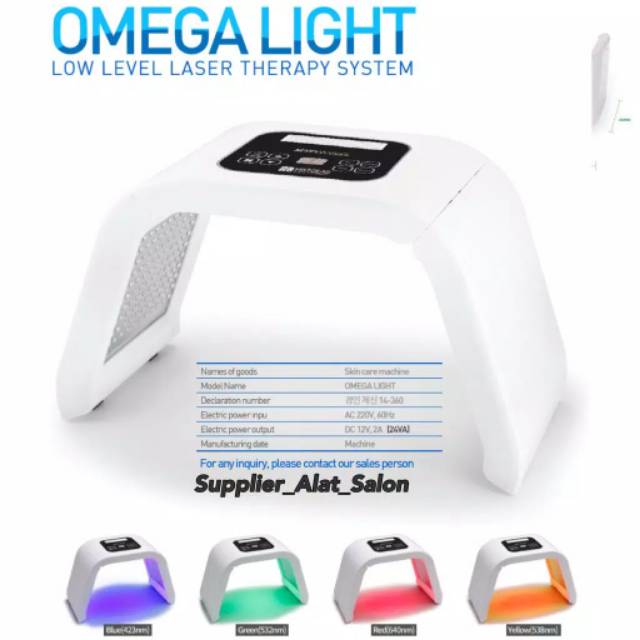 PDT LIGHT MASKER LED OMEGA LIGHT PDT LIGHT  7 WARNA ORIGINAL