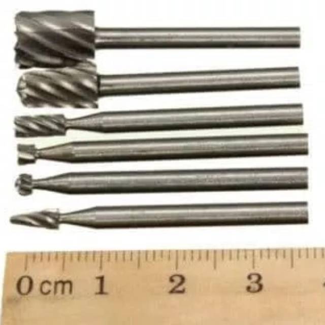 1set 6pcs Mata Bor Kikir Ukir // Wood Milling cutter mini grinder