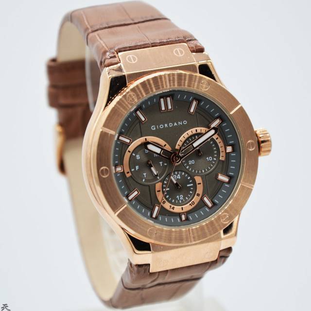 Jam Tangan Pria Giordano 1779 Leather Kulit Original Murah