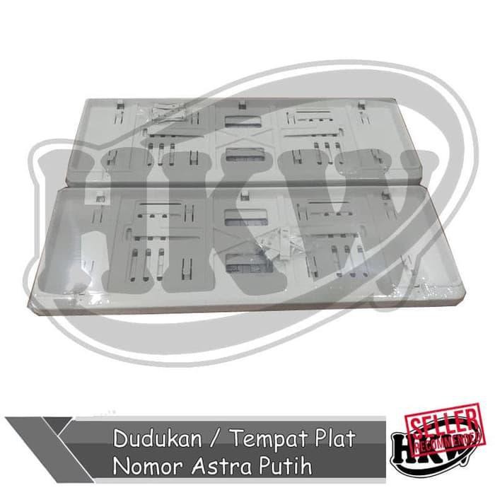Dudukan Plat Nomor Astra Putih Mobil Brio last stok