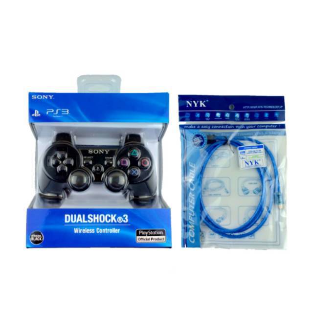 STIK PS3 OP - STIK PS3 ORI PABRIK - JOYSTICK PS PLUS KABEL USB NYK 1.5 M - STICK PS3 WIRELESS