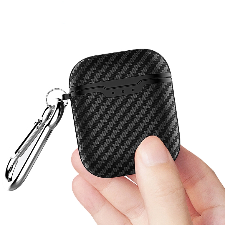 Skin For AirPods Case,Shockproof Protective Carbon Fiber Cover for AirPods Charging Case 2 &amp; 1