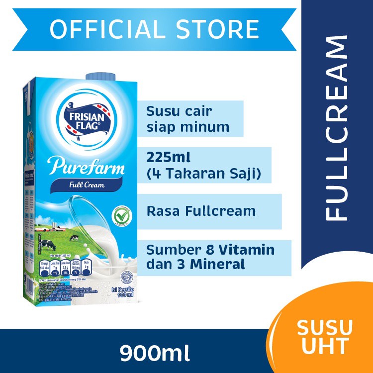 

Frisian Flag Susu UHT Full Cream 900 ml