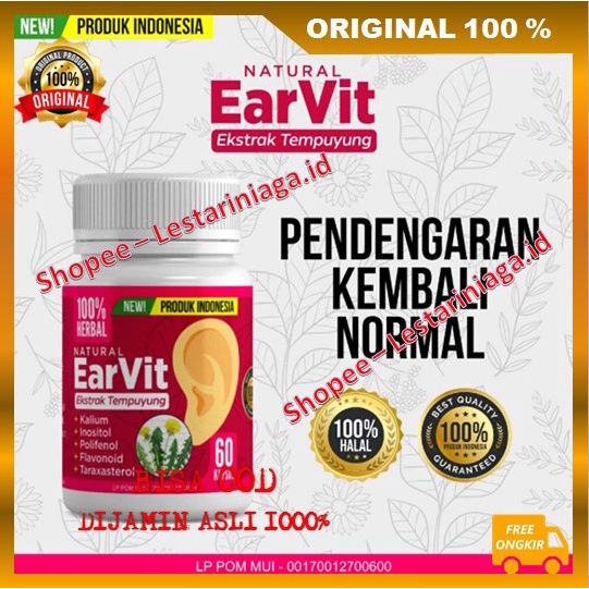 Obat Herbal Earvit Solusi Tepat Dan Efektis Untuk Atasi Gangguan Pendengaran ORIGINAL BPOM