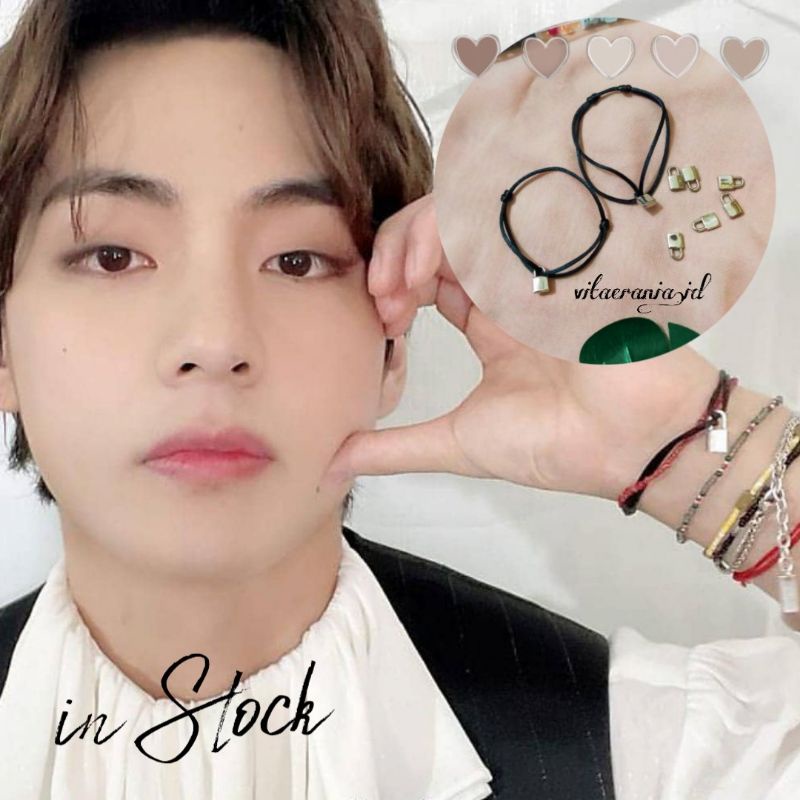 [Vitae Padlock] BACA DESKRIPSI (Dapet Freebies) PAKET 4 PCS | 3 PCS | 2 PCS Gelang gembok V bts | ki