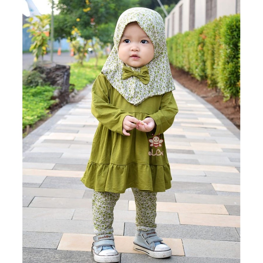  Baju  Muslim  Anak Gamis  Anak Perempuan Setelan Muslim  