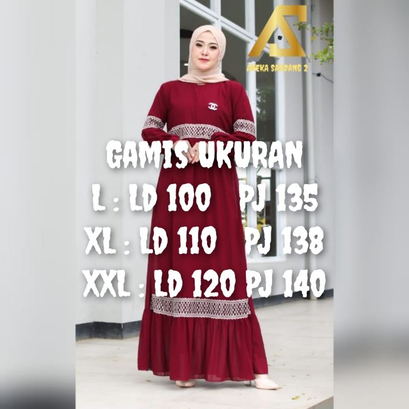 𝐁𝐢𝐬𝐚 𝐂𝐎𝐃 | Gamis Danita maxy ceruty jumbo+standar