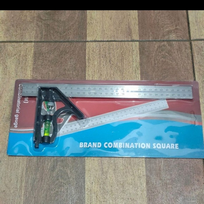

[BISA COD] Combination Square Ruler Siku Kombinasi Penggaris Waterpass MURAH