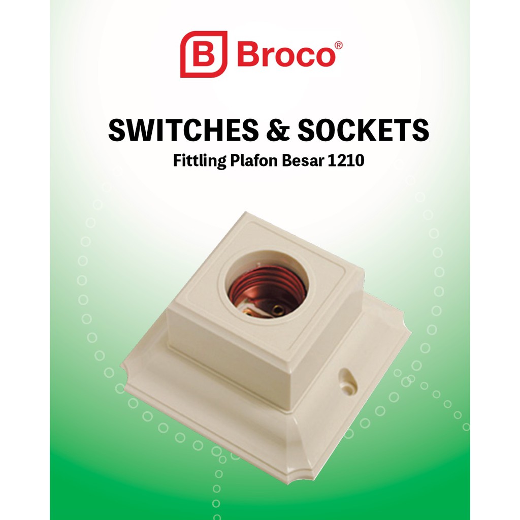 BROCO Fitting lampu Plafon Broco 1210