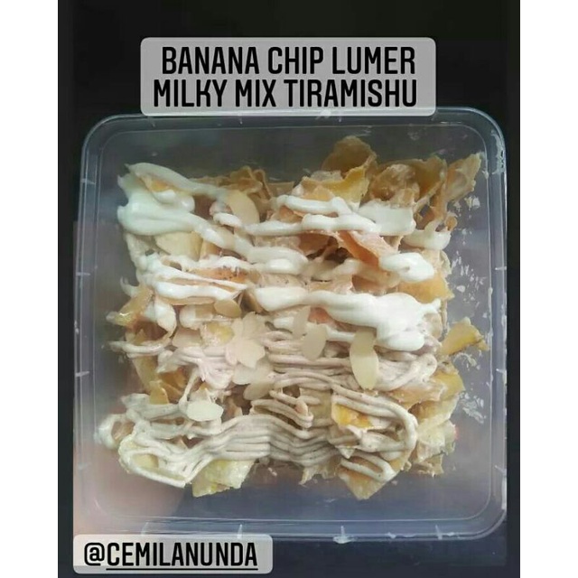 

keripik pisang lumer milky mix tiramishu 250gr (box)