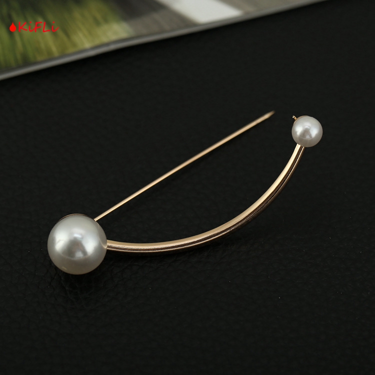 COD (KIFIL)  Mutiara Bros Korea Berlian Bros Pin Pearl Brooch Mutiara Imitasi Klasik Wanita