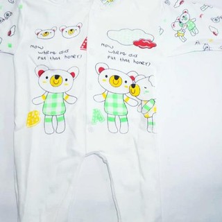  Baju  Kodok  Panjang Jumper Tutup  Kaki  Sleepsuit Motif 