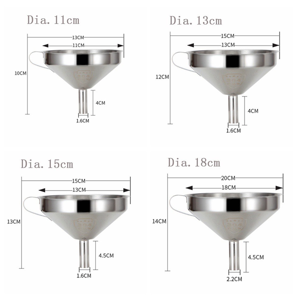 REBUY Durable Liquid Dispenser Detachable Kitchen Tools Funnel Gadgets Household Strainer Wine Funnel Drinks Thicken Oil Filter