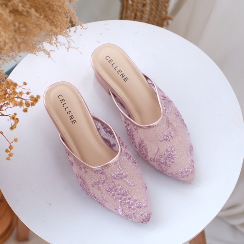 CELLENE BIA Simply Lace 3 colors | Wedding shoes heels 3cm brukat