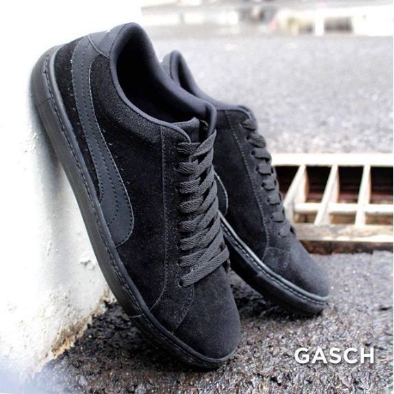 SEPATU SUEDE REBELLION FULL BLACK /SEPATU/SNEAKERS/FORMAL/SEPATU PRIA