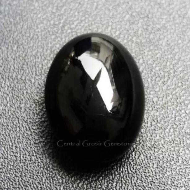 Cincin Batu Kecubung Wulung Hitam Pekat Tembus