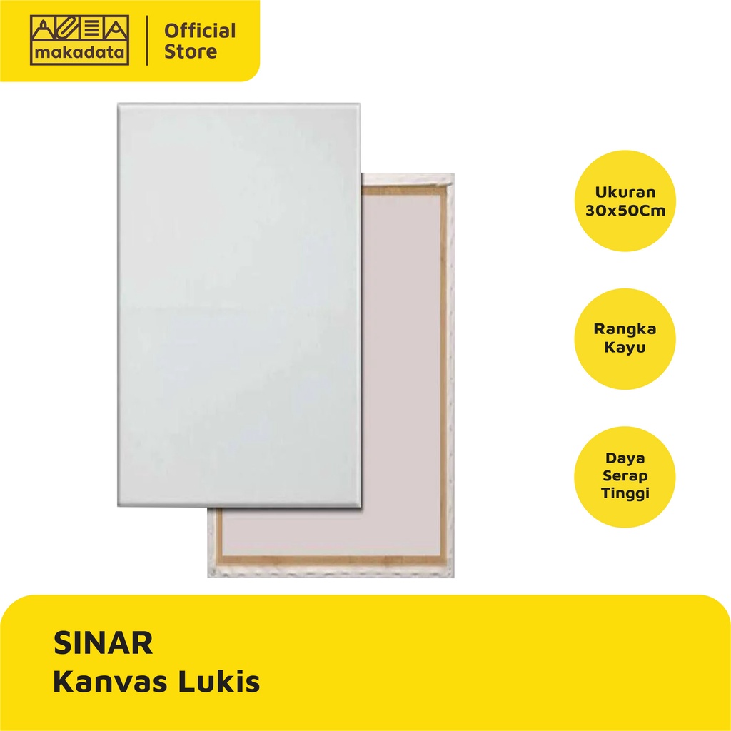 

KANVAS LUKIS SINAR PUTIH POLOS UKURAN 30 X 50 CM MURAH