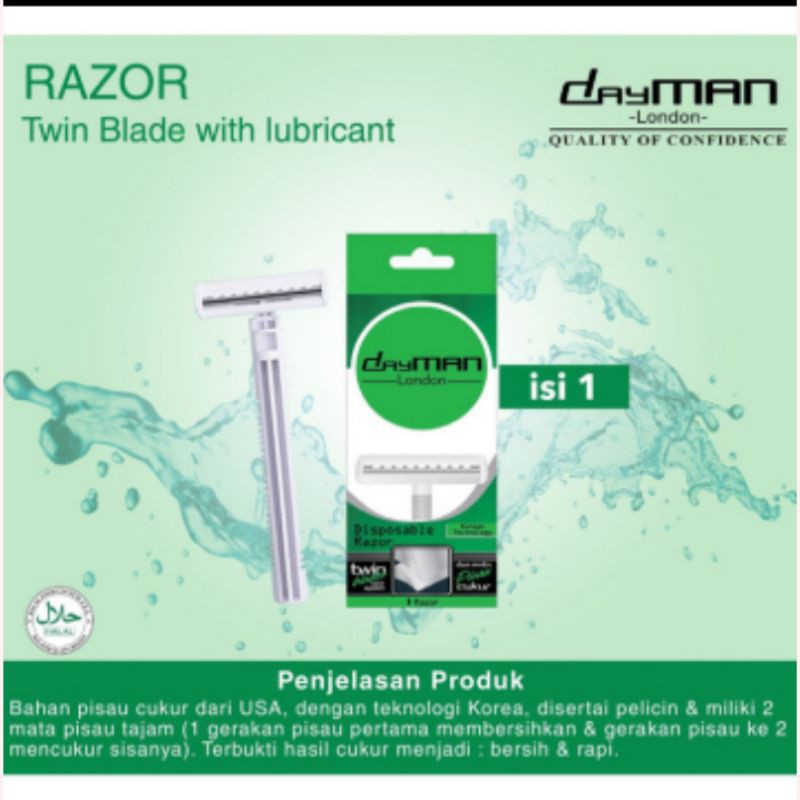 Dayman London razor twin blades 1pc
