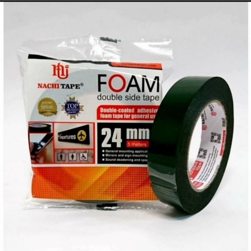 

Isolasi Double Tape / Dobel tape Foam 24mm Nachi 1 inchi