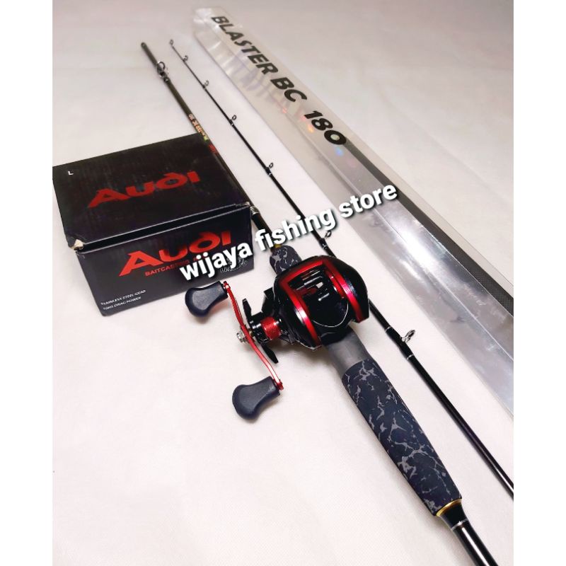 Set Joran BC Exori Blaster (Padat atau Solid) 180 atau 198 dan Reel BC Lizard Audi 8.1 : 1