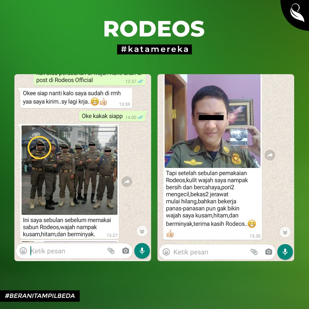 Rodeos Charcoal Soap 80gr - Sabun Pembersih Wajah Pria Original