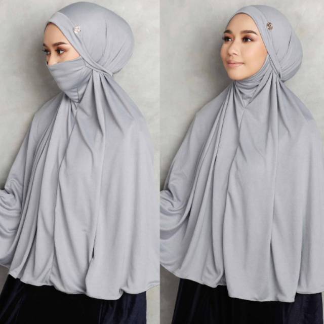 Helena Bergo Masker 2in1 Radwah (grey)