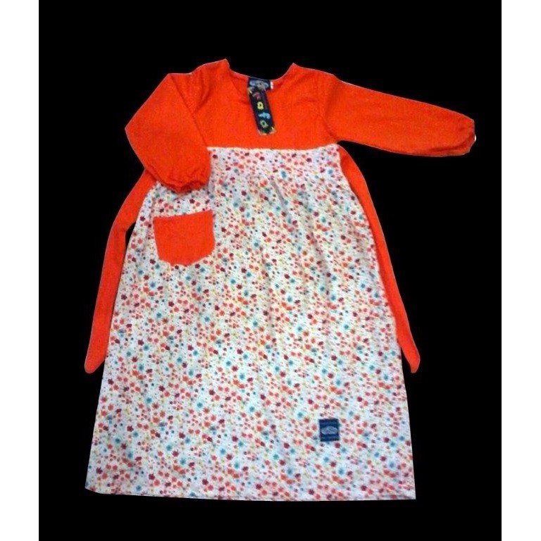 Baju gamis anak warna orange