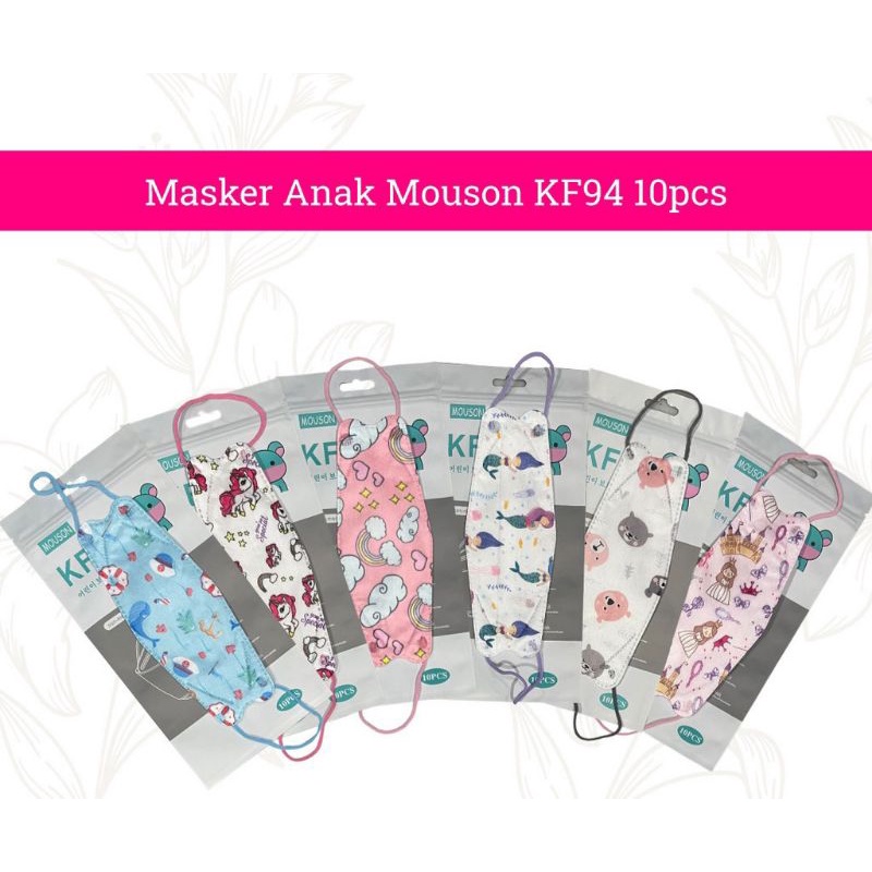 MAKSER KF94 ANAK 4PLY MOUSON/MASKER KF94 ANAK MOTIF GAMBAR