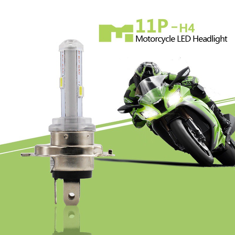 Lampu LED Motor Depan H4 - Headlamp Halogen Mega Pro New Mx King Vixion Tiger Scoopy Byson KLX Ninja