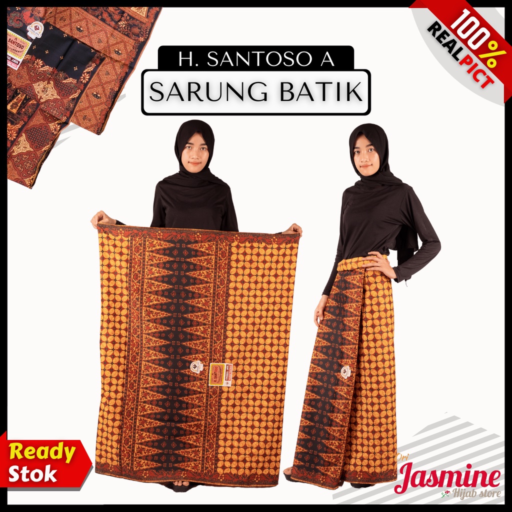 Kain Sarung batik wanita  katun solo murah premium jarik melahirkan batik katun halus SANTOSO A