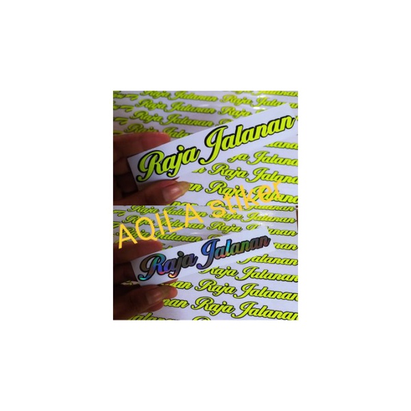 STIKER RAJA JALANAN CUTTING,STIKER MOTOR,TERBARU,TERPOPULER
