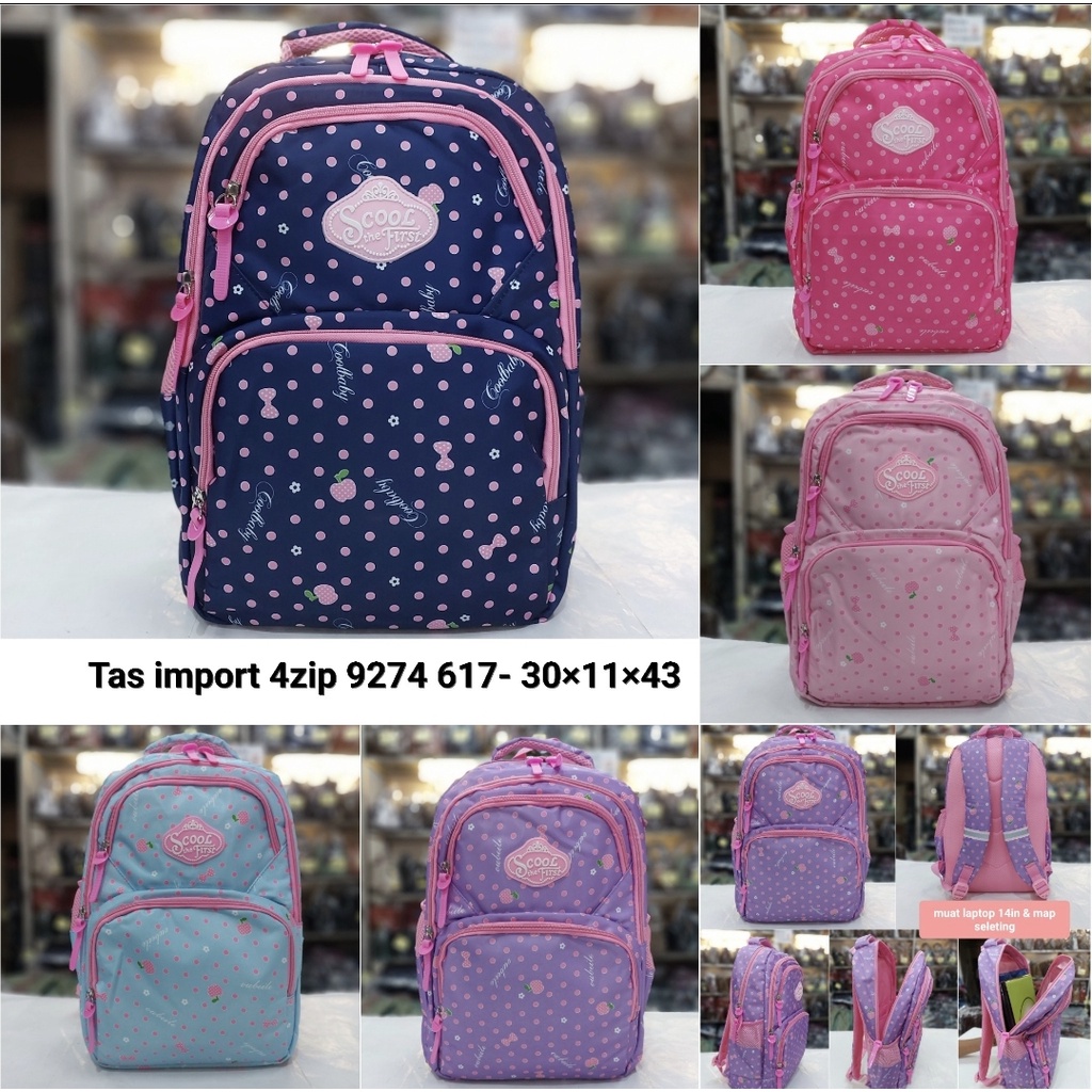 BACKPACK SD SMP SMA anak perempuan bahan dasar yang premium dan lebih berkualitas.