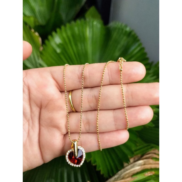 KALUNG TITANIUM/PERHIASAN KALUNG IFA RANTAI JUNTAI GOLD