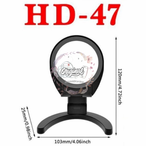 Desktop Stand Dudukan Handphone Lipat Portable Cermin Mirror OR581