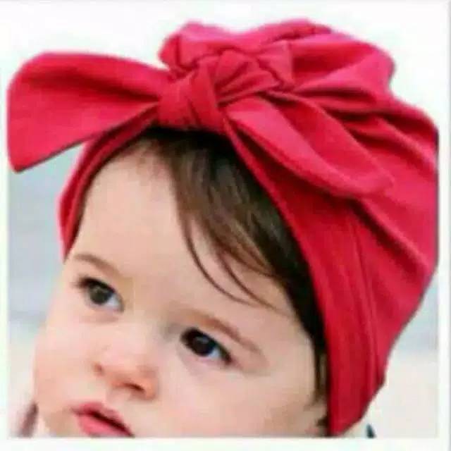 Turban baby simpul ikat