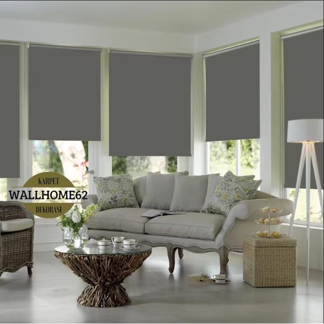 Roller Blind Black Out Tirai Gulung Import Price Sale