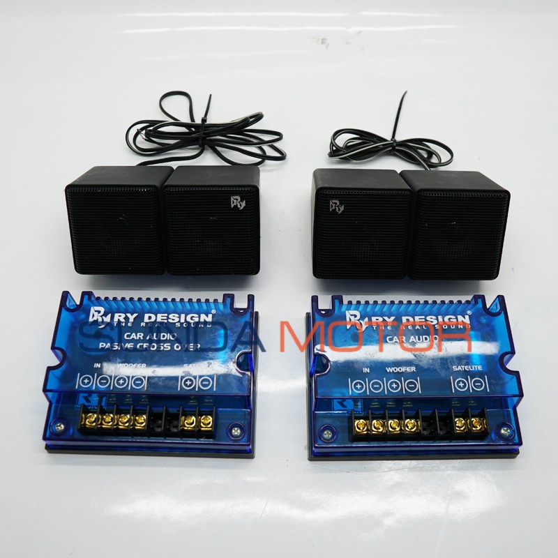 Speaker Satelite RY Design Warna Hitam - Ex Display