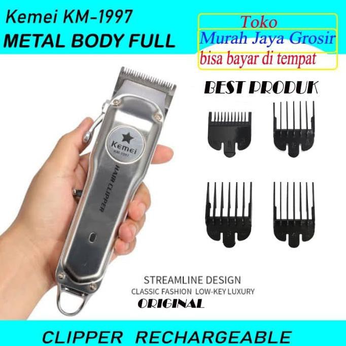 Termurah  Alat Cukur Rambut Kemei KM-1997 Clipper Cas mesin alat potong rambut barang