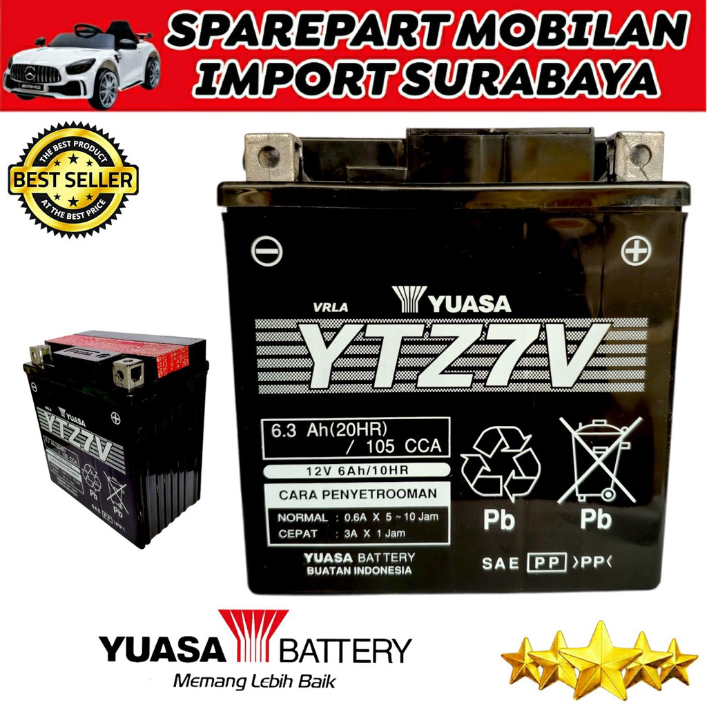 PROMO ASLI ORIGINAL YUASA YTZ7V NMAX PCX CBR AEROX AKI KERING SEPEDA MOTOR YAMAHA N MAX MOTOBATT GS