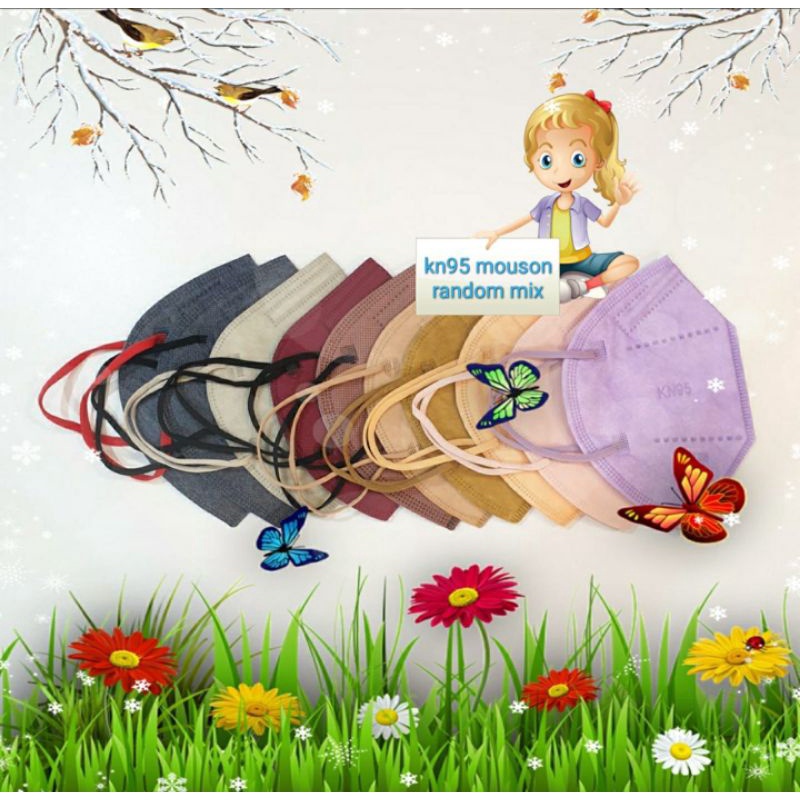 Masker Mouson KN95 dan KN94 Warna Mix