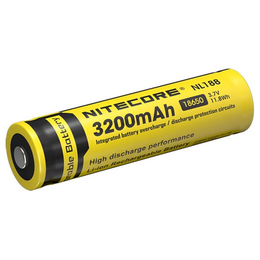 18650 Baterai Li-ion 3200mAh 3.7V - NL1832 - NRBT0GBY Black/Yellow