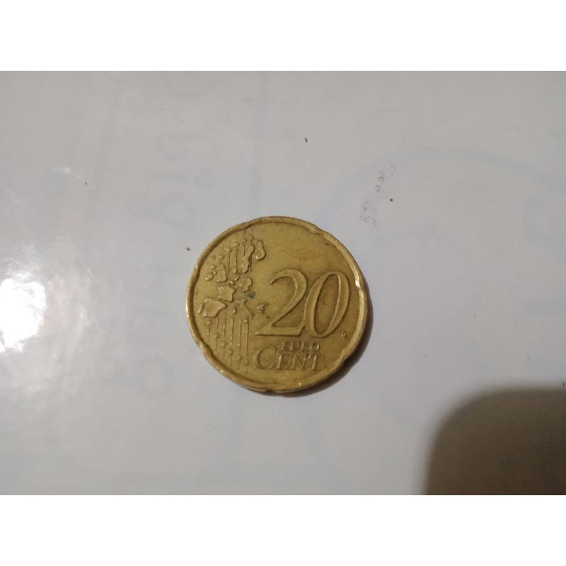 Koin Antik 20 Cent Euro tahun 1999 (20 sen Euro)