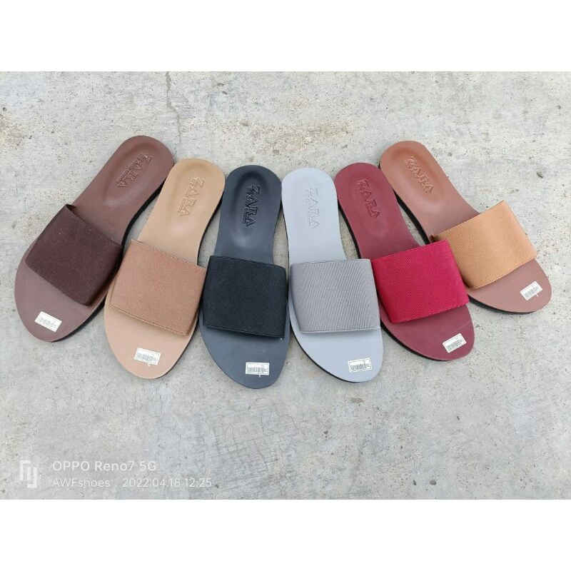 sandal wanita zara teplek