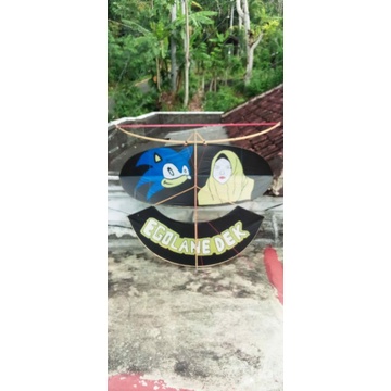 layangan gapangan motif sederhana