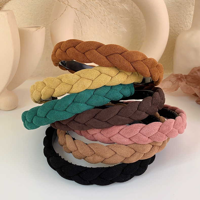 KOREAN TWIST BRAID HEADBAND HAIRBAND WOMEN SOLID ONE COLOR HEAD BAND WIDE HAIR BAND / BANDO BENDO BANDANA KEPANG WANITA WARNA POLOS TEBAL LEBAR